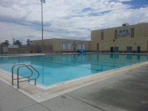 Where we swam - really nice pool!