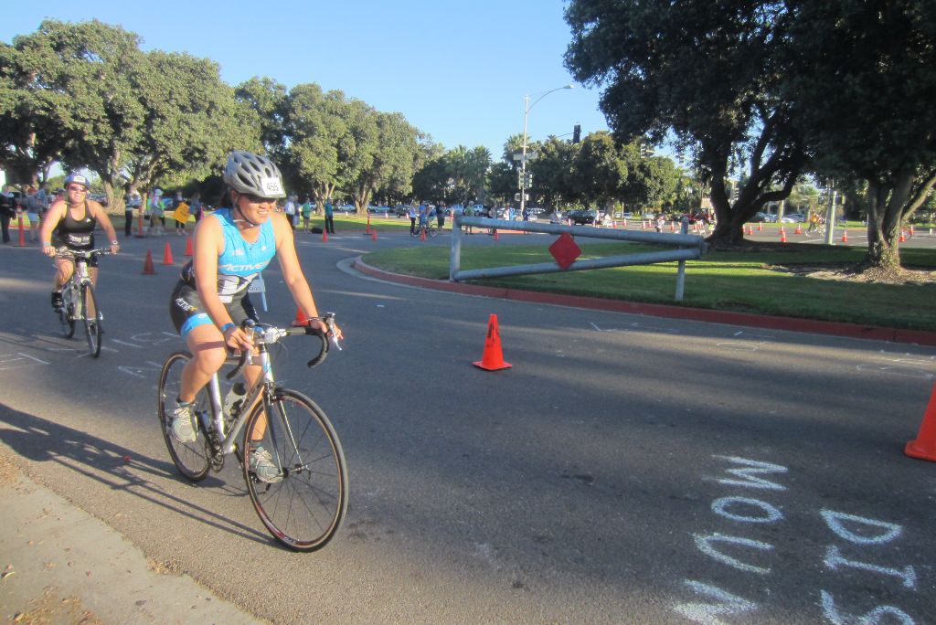 end of bike to t2